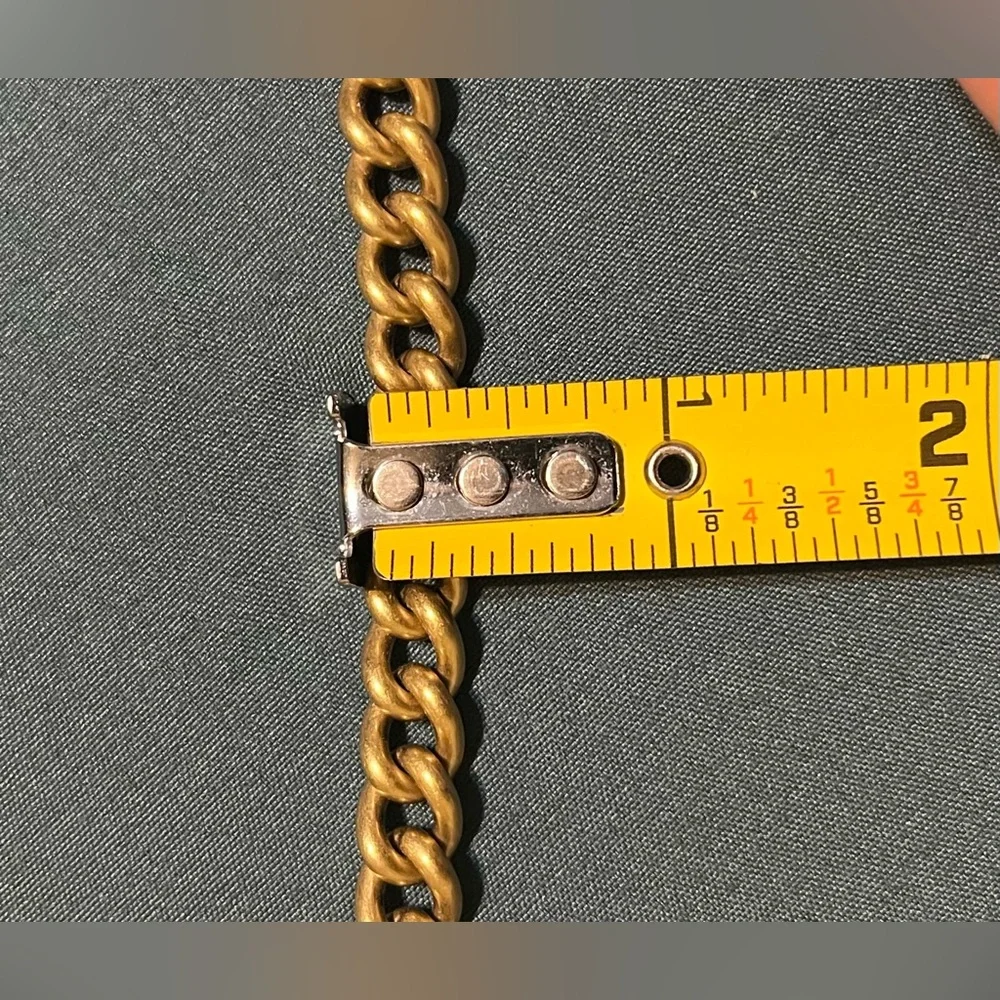 Coach Brass Chain Strap!